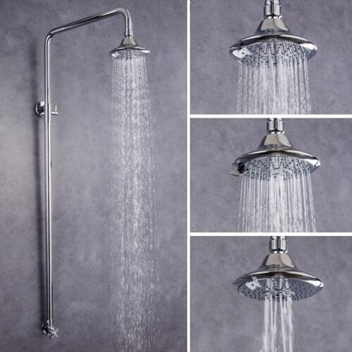 Bathroom Shower Set Rain Shower Head Bath Shower 360 Degree Rotatable Single Cold Water Shower Faucets Rainfall