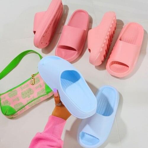 EVA Mens slippers Sofa Slides women Sandals Soft indoor Bath Home Couple slippers Women Thick Sole Anti-slip Mute Summer shoes