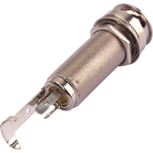 1 Threaded Cylinder End Pin Stereo Jack Socket 6.35mm 1/4'' inch Guitar Parts