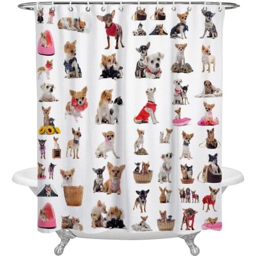 Dogs Pet Basket Cats Flatworms Turtle Shower Curtain Waterproof Polyester Fabric Shower Curtains Home Decoration Curtain