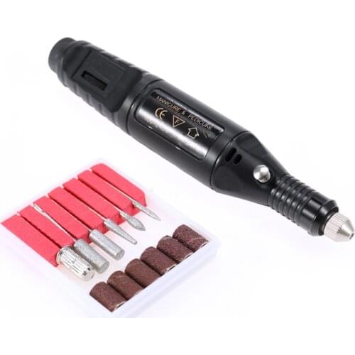 Mini Electric Grinder Drill Tool Nail Gel Polish Removing Drill Manicure Machine for Milling Trimming Polishing Engraving