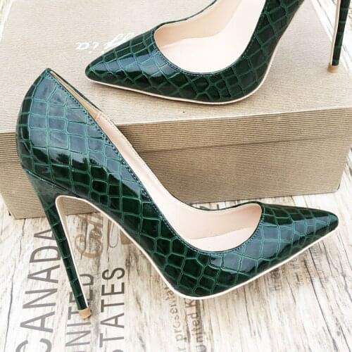 Fashion free shipping Women lady sexy python Patent Leather Poined Toe Stiletto high heel pump HIGH-HEELED SHOES Wedding