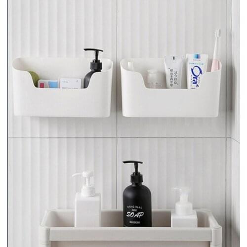 Wall Mounted Storage Box Sundries Remote Control Organizer Kitchen Cabinet Door Storage Box Bathroom Storage Rack Phone Holder