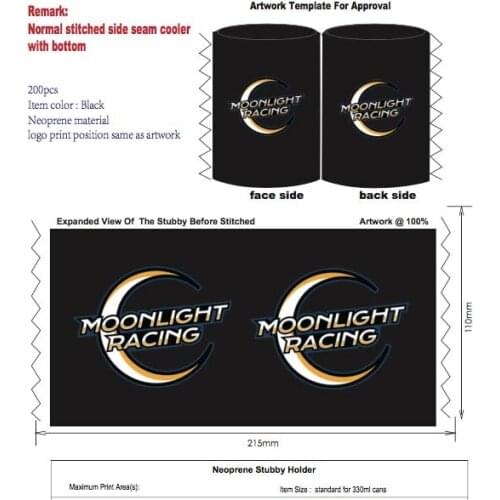 200pcs/lot Neoprene Stubby Holders Insulated Cooler Bags Cold Pack Bolsas For Beer Food Cans Neoprene Picnic Cooler Wedding Gift