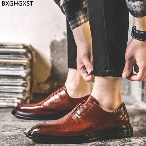 Oxford Mens Black Dress Shoes Brown Elegant Lether Shoes for Men Office 2021 Luxury Designer Shoes Men Sapato Social Masculino