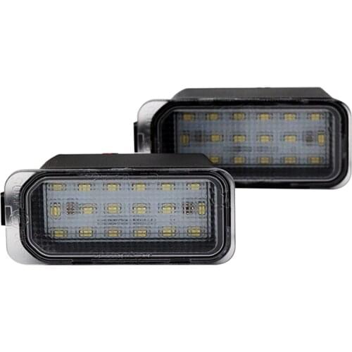 2Pcs/Set License Plate Light For Ford Fiesta JA8 08 S-MAX 06 C-MAX 10 LED Light For Car License Number Plate Light Lamp