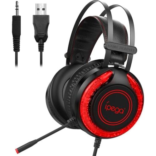Ipega 3.5mm Wired Gaming Headphone Surround Audio Music Headset with noise-reducing Microphone for PS5 PS4 NS Xbox Series X/S