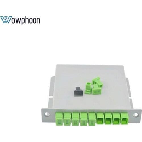 SC APC PLC Splitter 1X8 splitter Fiber Optical Box FTTH PLC Splitter box with 1X8 Planar waveguide type Optical splitter