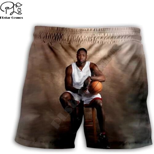 PLstar Cosmos Stars Wade Mens Shorts Summer Casual Shorts Harajuku 3D Printed Loose Cool Beach Comfortable style-1