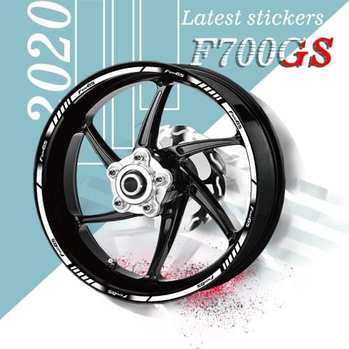 Motorcycle Reflective sticker Moto Wheel decals Tire Rim Stickers For BMW F700GS f 700gs f 700gs