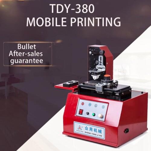 TDY-380 Environmental Desktop Electric Pad Printer Round Pad Printing Machine Ink Printer Heat Printing Machine