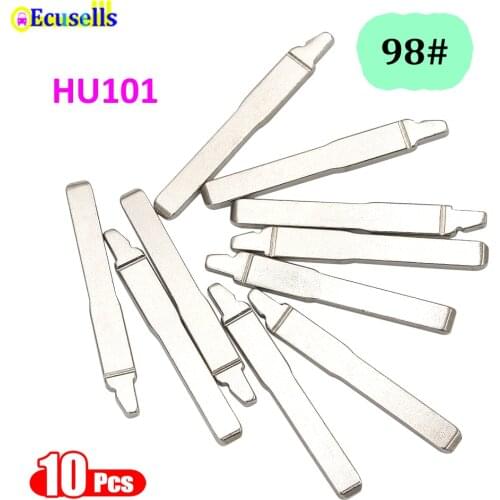 10pcs/lot universal remotes blank key NO.98 uncut Key Blade 98# HU101 flip key blade for Ford C-max B-MAX 2004