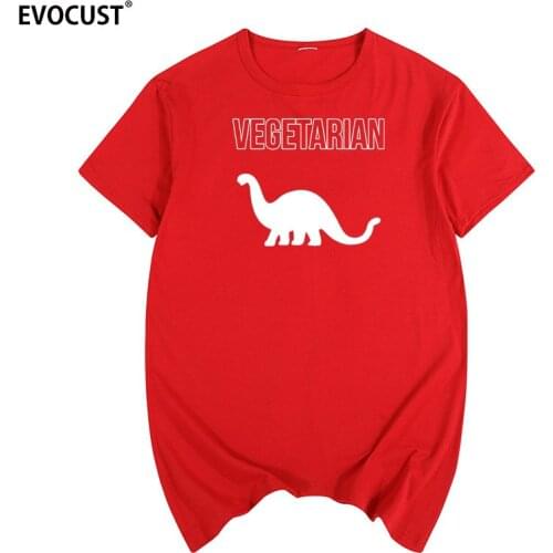 Vegan Vegetarian T-shirt Cotton Men T shirt New women TEE Funny