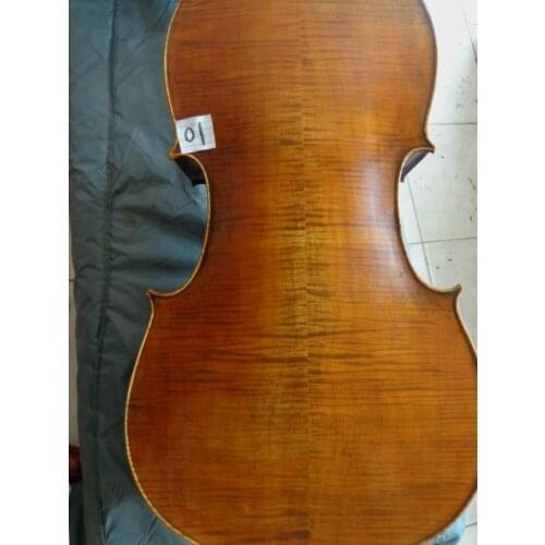 TOP quality 4/4 Cello nice flamed maple back ,spruce top and ebony parts antique style no. SWG01