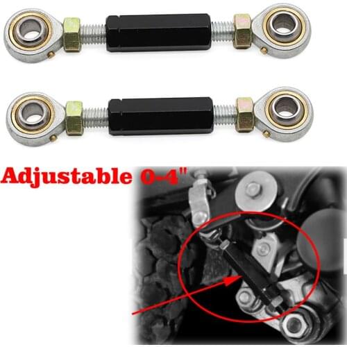 Motorcycle Rear Adjustable 0-4" Lowering Kit Threaded Rod Ends For 99-19 Suzuki GSXR1300 GSX-R 1300 GSX 1300R Busa 99-02 SV650