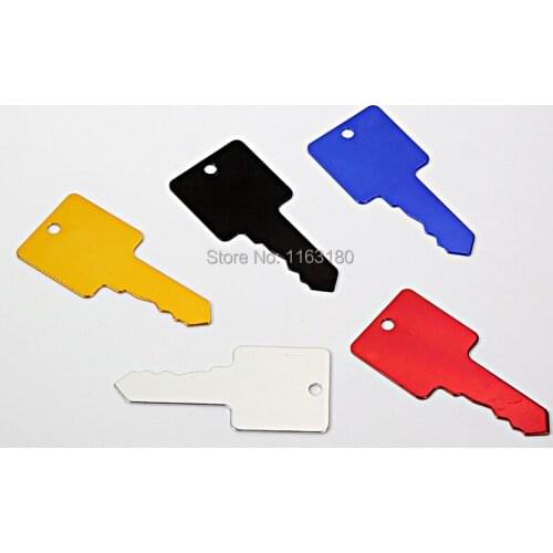 1000pcs/lot ID keychains key chain tags Anodized Aluminum tags Pets Key Dog tags free shipping