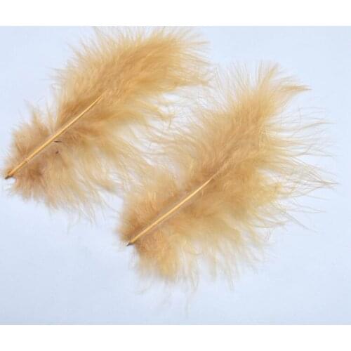 20Pcs/lot Brown Fluffy Turkey Feathers Wedding Party Christmas Decorative 10-15CM DIY Dyed Feathers Home Jewelry Accessories