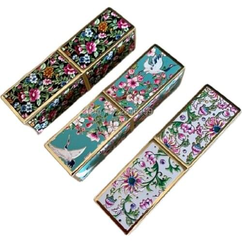 3D Printing Square Lip Balm Container DIY Empty Alumnium Lipstick Tube 12.1mm Cosmetic Containers Refillable Bottles 5pcs/Lot