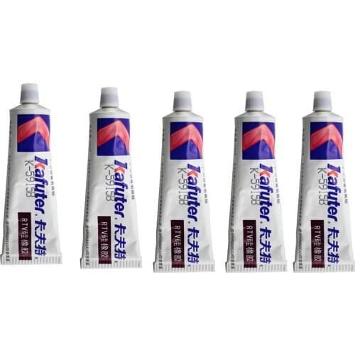 5pcs/lot Kafuter 100g K-5915B black Fast drying Heat resistance Sealing Adhesive Industrial Sealing Adhesive
