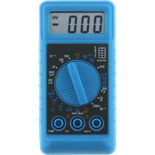 Digital Mini Multimeter with Buzzer Overload protection Pocket Voltage Ampere Ohm Meter DC AC LCD Portable