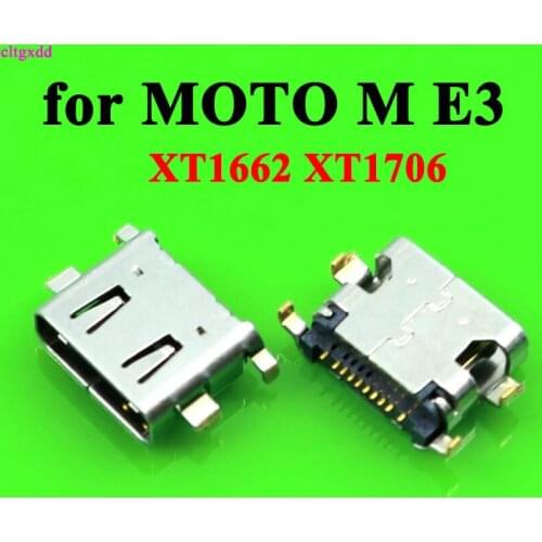 Cltgxdd 2PCS/Lot Micro Usb Charging Connector For Motorola Moto M XT1662 XT1663 E3 XT1706 Charge Port Socket Jack Plug Dock