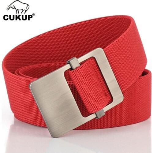 CUKUP 2018 New Design Quality Elastic Belt Casual Light and Easy Fashion Female & Male Nylon Belts Jeans Accessories CBCK134