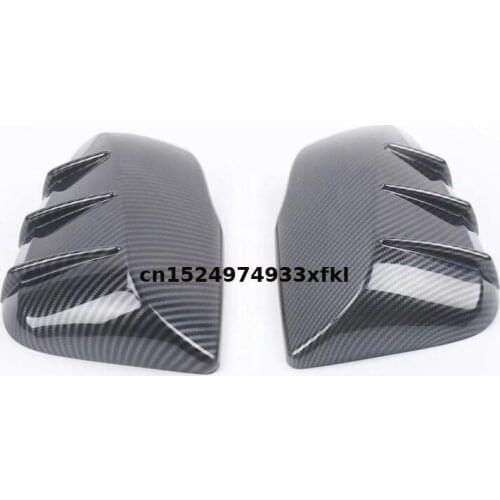 For Toyota RAV4 2020 High-quality ABS Chrome Car Side Mirror Carbon fiberRear view mirror Cover Exterior Accessories Car styling