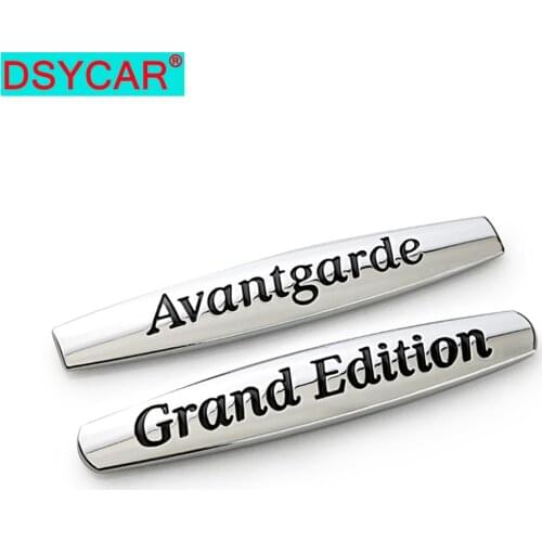 DSYCAR 1Pcs 3D Metal grand edition avantgrde Car Side Fender Rear Trunk Emblem Badge Sticker Decal for Mercedes-Benz Car Styling