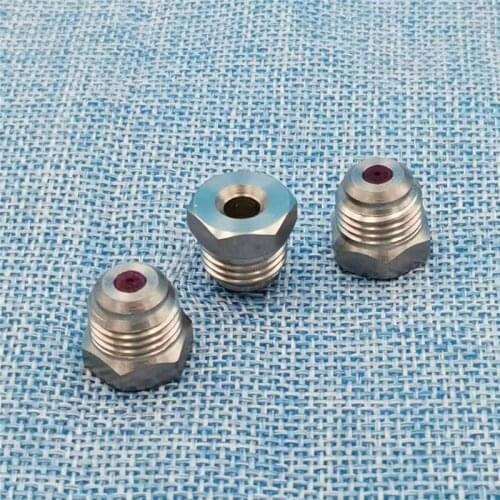 High pressure paper and pulp industry nozzle,1/4"stainless steel ruby core stream nozzle,Solid Stream Needle Jet for Pape mark