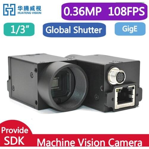 GIGE 0.36MP Monochrome Global Shutter Gigabit Ethernet Industrial Digital Camera With SDK And Demo,Support Liunx Windows System