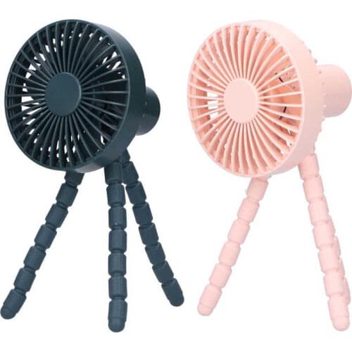 Air Conditioner Tripod Fan Curved Mobile Phone Holder USB Charging Electric Fan for Home Library Office Wall Fan 3W