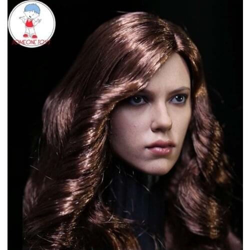 Captain American Civil War Black Widow 1/6 Female Head Sculpt Scarlet Johansson Natasha Head Model for 12'' TBLeague Jiaou dolls