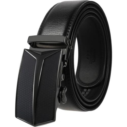 Designer belts men high quality The new mens leather belt automatically buckles the cowhskin waistband for casual business