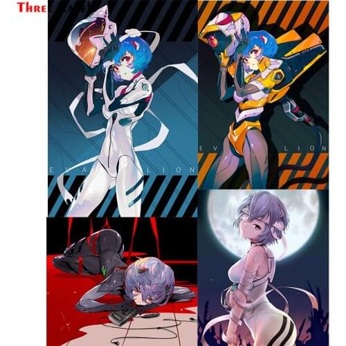 Three Ratels F336 Ayanami Bodysuit Decal For Passat B5 Car Stickers On Motorcycle Suitcase Home Decor Phone Laptop Covers