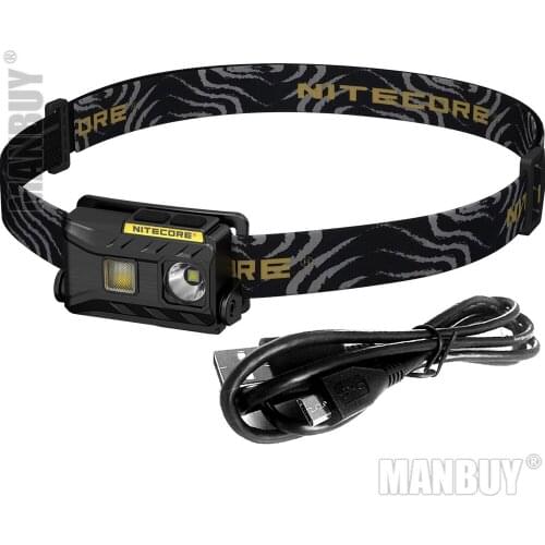 NITECORE NU25 USB Rechargeable Headlamp 3x LEDs Triple Outputs Light Weight Headlight Flashlight Outdoor Running Free Shipping