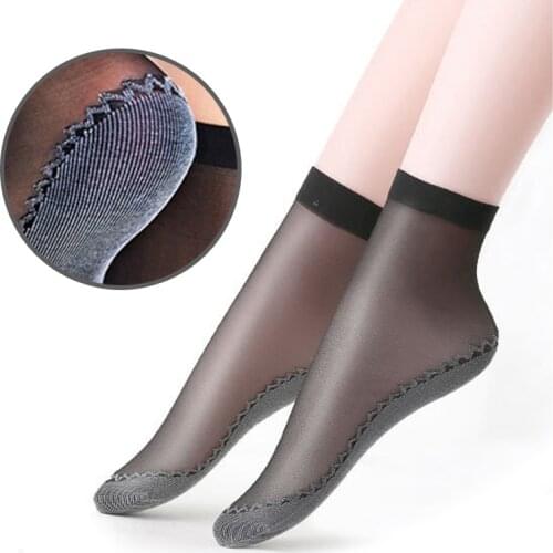 10 Pairs New Summer Velvet Silk Women Socks Pack Cotton Bottom Soft Fashion Ultrathin Breathable Transparent Sexy Sock Lot