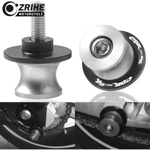 One Pair New 8MM Motorcycle Accessories CNC Swing Arm Sliders Spools Swingarm Stand Screws For Honda CBR954RR CBR 954 RR 02-03