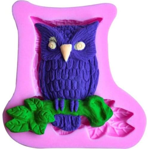 New Arrival Big Body Owl Shape 3D Silicone Cake Fondant Mold, Cake Decoration Tools, Soap, Candle Moulds D380