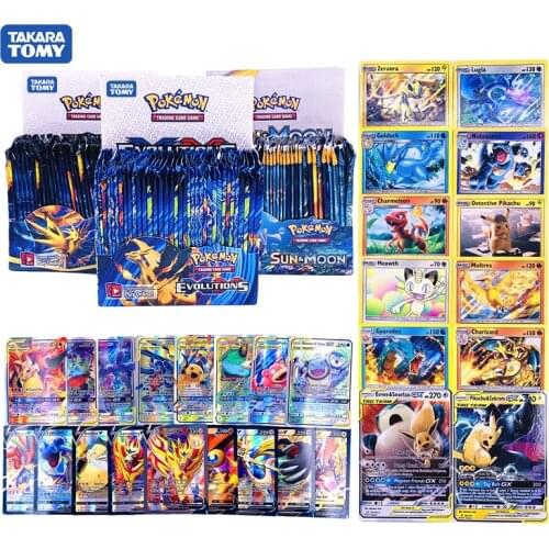 Original Box Pokemon Cards Sun & Moon Evolutions Hidden Fates Sword Shield Booster Box Pokémon Collection Card toy