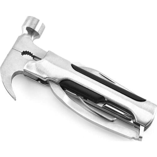 Portable Tool Hammer Multi-function Tool Screwdriver Pliers Bottle Opener Outdoor Riding Travel Tool Home Repair DIY Tool