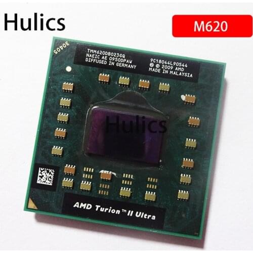 Hulics AMD Turion II Ultra Mobile M620 Processor 2.50GHz 2MB L2 Cache Socket S1 (S1g3) PGA638 M620 TMM620DBO23GQ TMM620 CPU