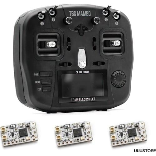 TBS Mambo Starter Set 2.4Ghz Radio Long range remote control Hall Sensor Gimbals Transmitter With 3 TBS Tracer RX For RC Drone