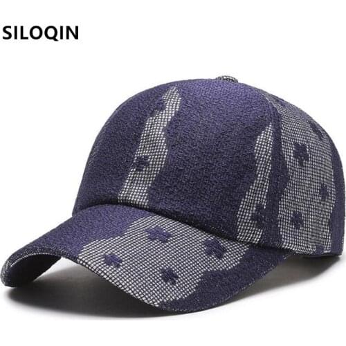 SILOQIN Summer Womens Hat Lace Decorated Baseball Cap Snapback Cap Fashion Couple Sports Caps Adjustable Size Mens Black Cap