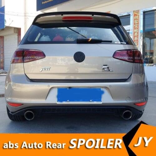 For Volkswagen GOLF MK7 Spoiler 2014-2018 GOLF 7 spoiler High Quality ABS Material Car Rear Wing Primer Color Rear Spoiler