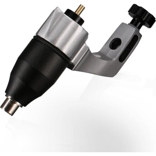 New Arrival Silver Color Tattoo Machine Gun With Adjustable Stroke Direct Drive RCA Cord For Tattoo Supplies Free Shipping