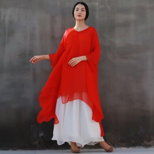 Traditional Chinese Women Blouses Linen Tops Yoga Set Pants Retro Cardigan Coat Tai Chi Uniform Breathable Casual Hanfu TA1984