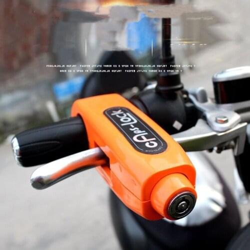 Universal Motorcycle Grip Lock CNC Security Safety Locks Handlebar Brake Lever Disc Locking Scooter ATV Anti-Theft Motor Lock