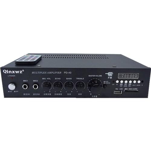 40W PD-40 Fixed impedance amplifier with radio / Fixed voltage amplifier Ceiling Speaker Conference broadcast background music