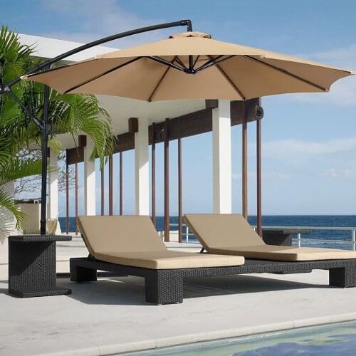 Outdoor Breathable Patio Parasol Fabric UV Protection Sunshade Umbrellas Replacement Cloth without Bracket Awnings for Deck