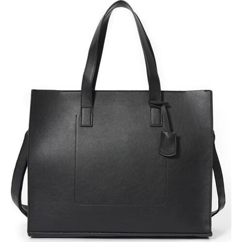 Yesetn Bag 05272021 Mens pu leather tote bag single shoulder bag handbag briefcase business bag
